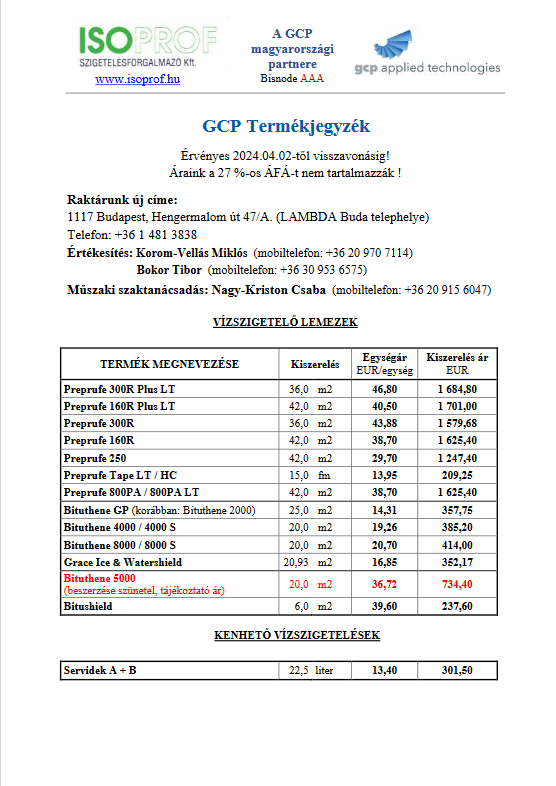 GCP Termékjegyzék 2024.04.02 dokumentum előnézetu képe